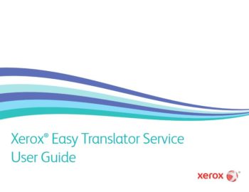User Guide Cover, Xerox, Easy Translator Service, Vary Technologies, NH, ME, MA, Xerox, Lexmark, HP, Toshiba, Copier, MFP, Printer, Service, Sales, Supplies